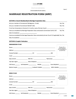 Download USA Marriage registration form Photoshop template